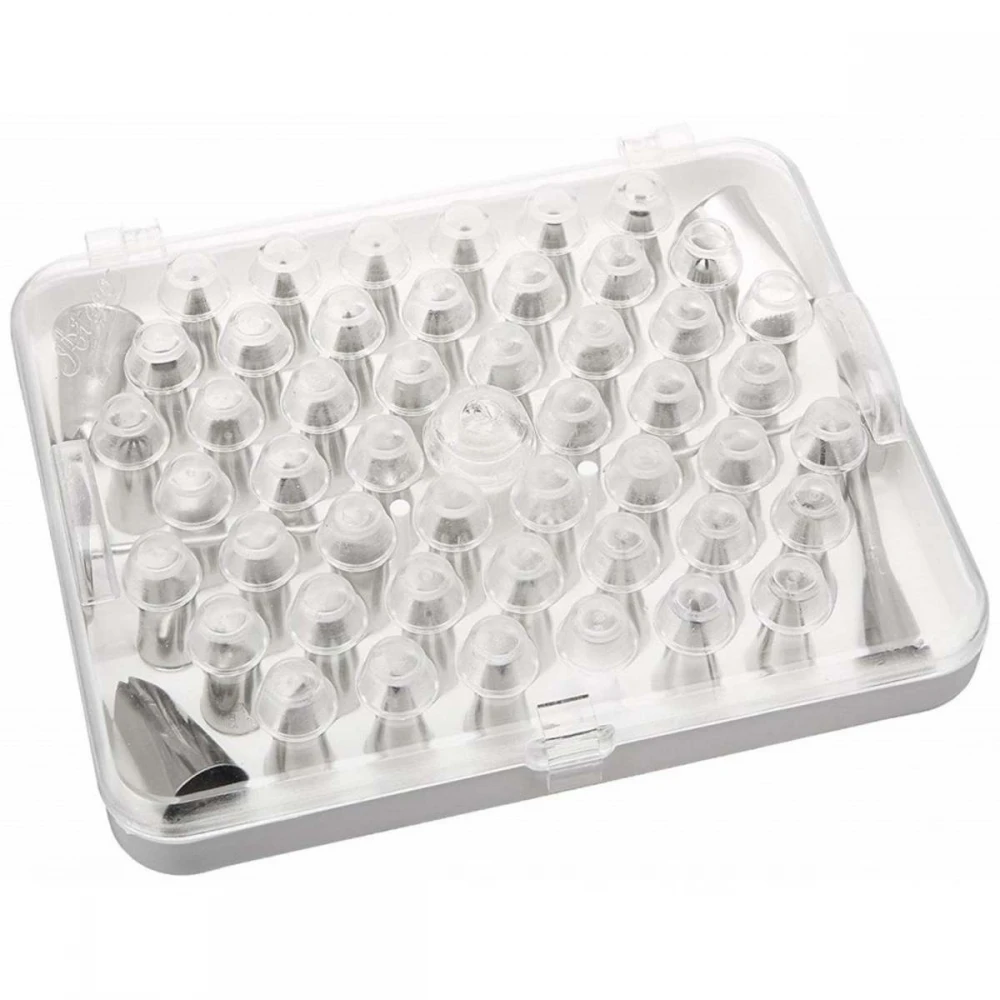 Ateco 55 Pc Pro Icing Nozzle Piping Tube Tip Box Set - Image 2