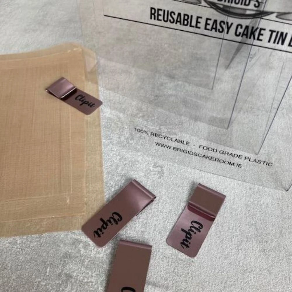 Brigid's Cake Room Square Chocolate Biscuit Cake Tin Liner Kit - Image 3