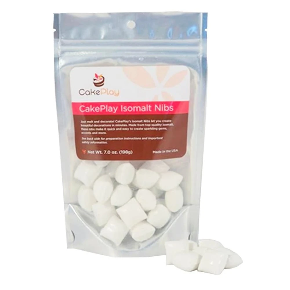 Cakeplay Brilliant White Isomalt Nibs Pack 198g