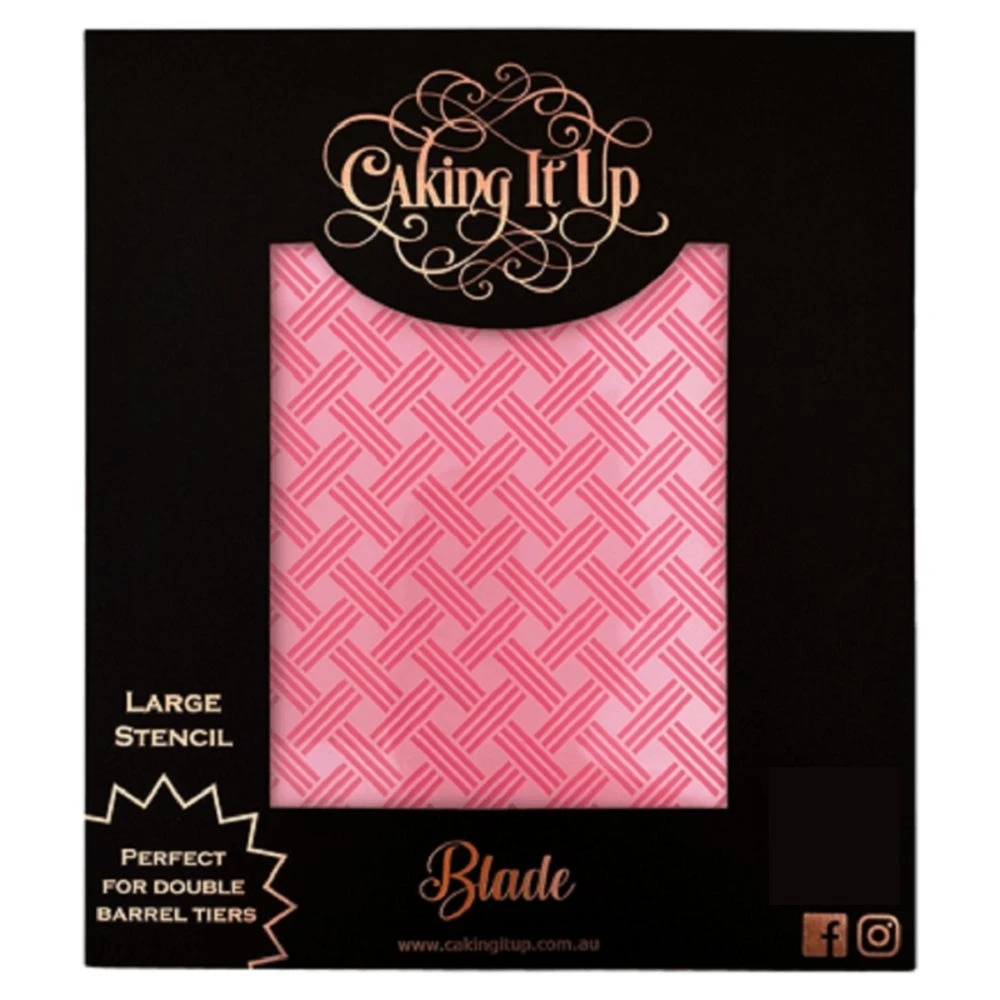Caking It Up Blade Cake Stencil