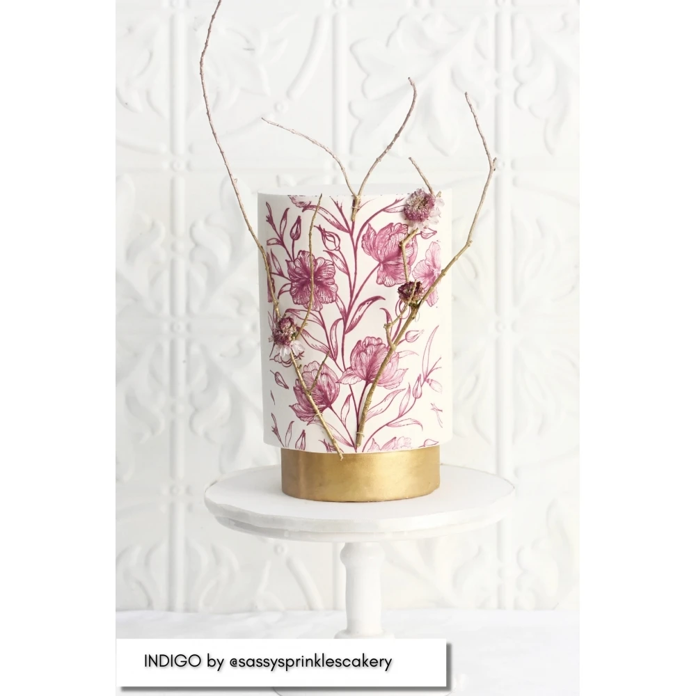 Caking It Up Indigo Mesh Cake Stencil - Image 3