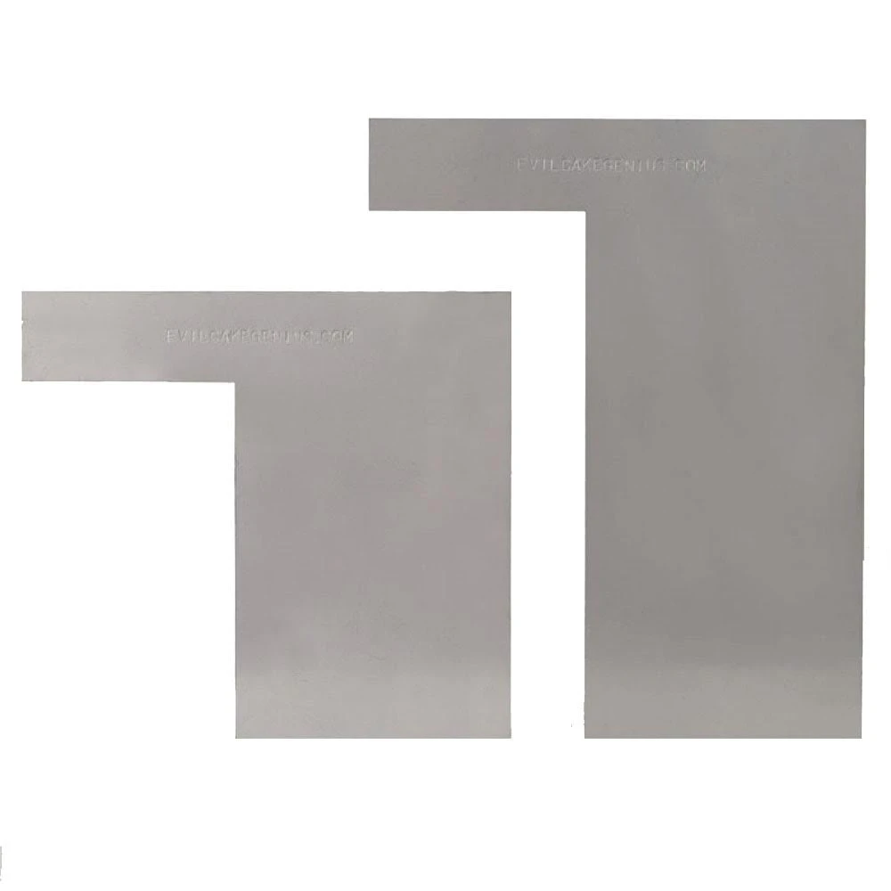 Evil Cake Genius Crisp Corners 4 And 6 Inch Contour Comb Set