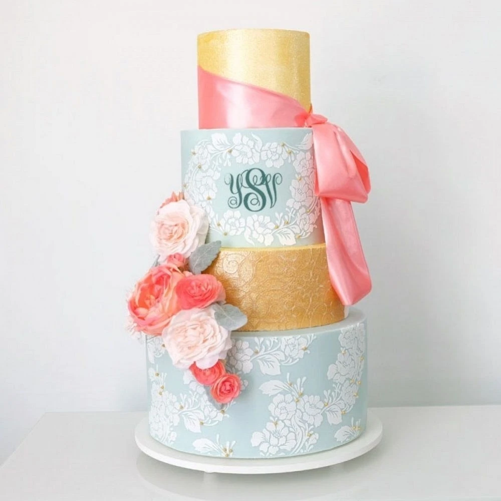 Evil Cake Genius Marrakesh Lattice Full Height Cake Stencil - Image 4