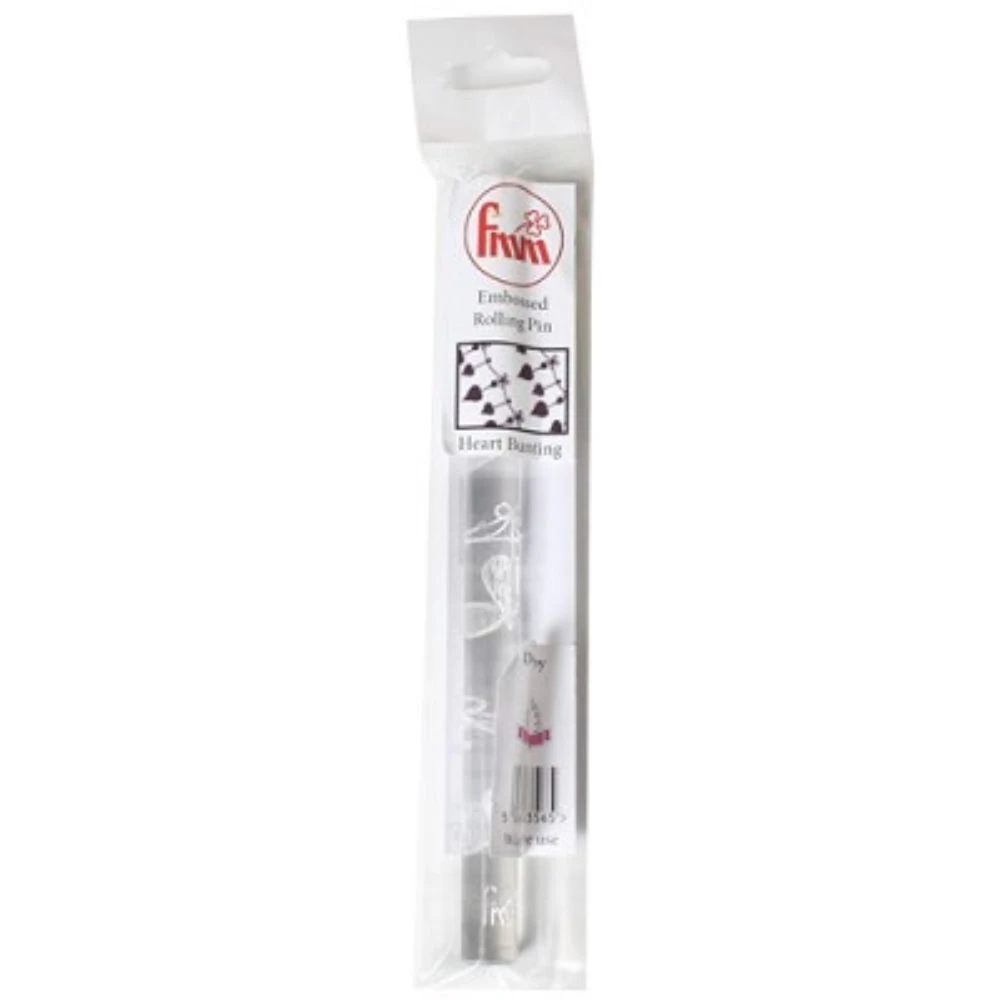 FMM Heart Bunting Embossed Mini Rolling Pin