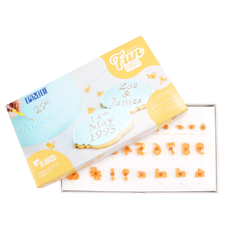 PME Fun Fonts Embossing Collection - Numerals & Special Characters Collection 2 - Image 4
