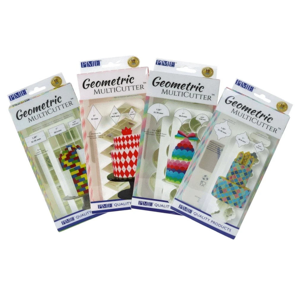 PME Geometric MultiCutter Set Of 3 - Set Of 4 Designs