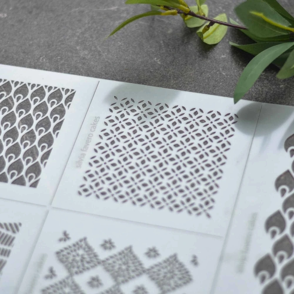 Silvia Favero Platinum Stencil Set Of 7 - Image 3