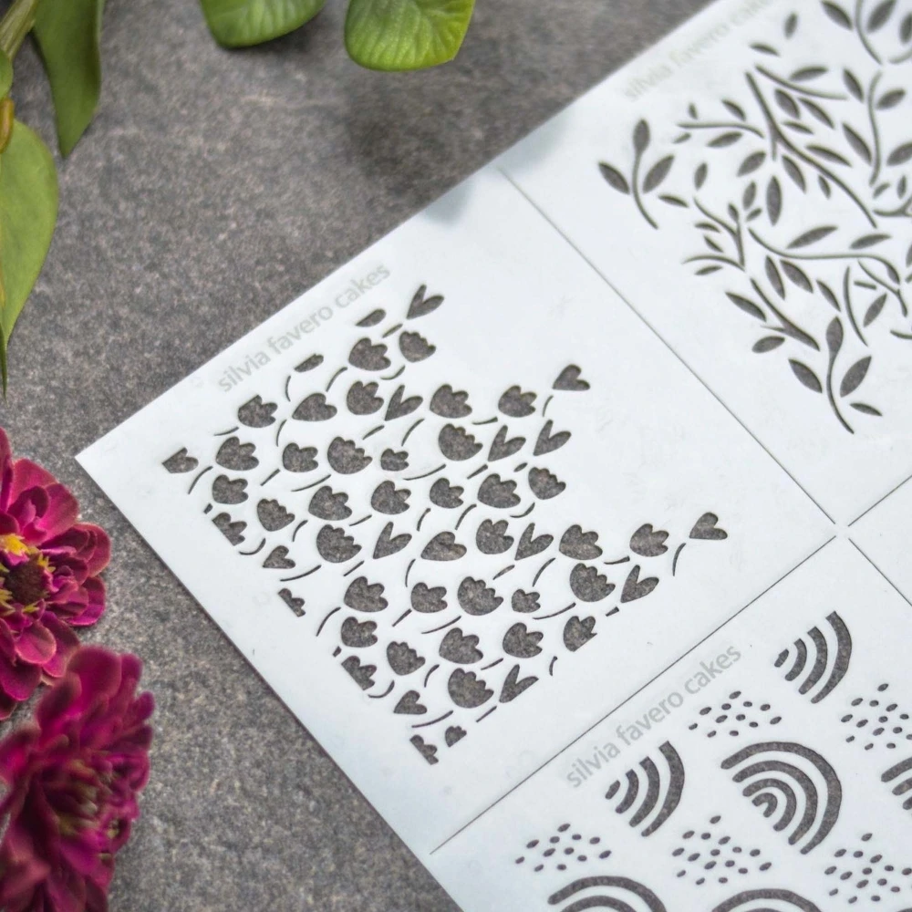 Silvia Favero Spring Stencil Set Of 7 - Image 5