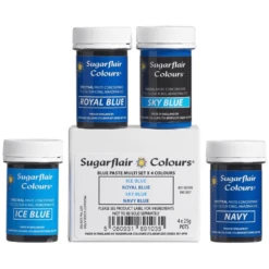Sugarflair Blues Spectral Paste Set Of 4