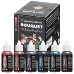 Sugarflair Bouquet Set Of 6 Oil Based Food Colouring