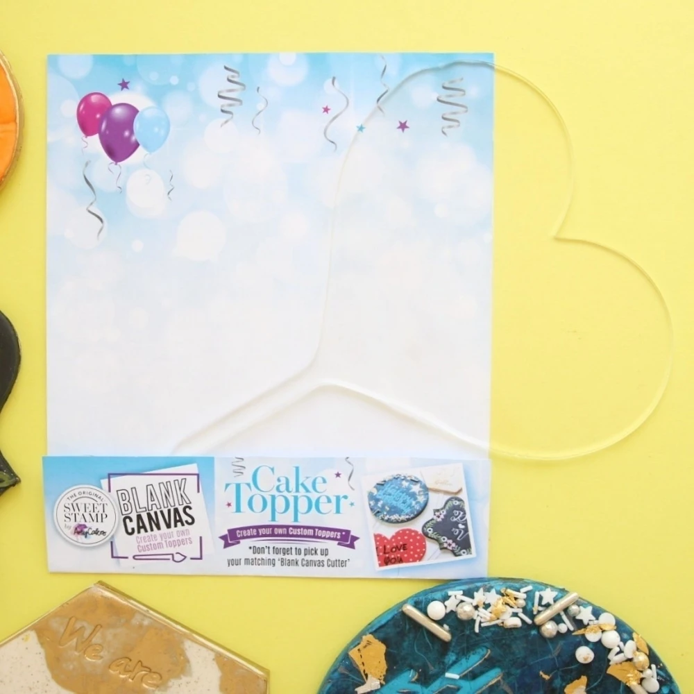 Sweet Stamp Heart Blank Canvas Topper & Cutter Set - Image 2