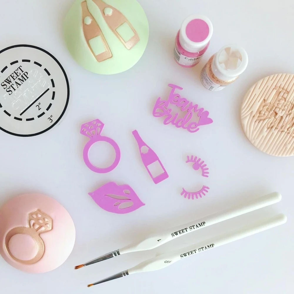 Sweet Stamp Team Bride Embossing Elements